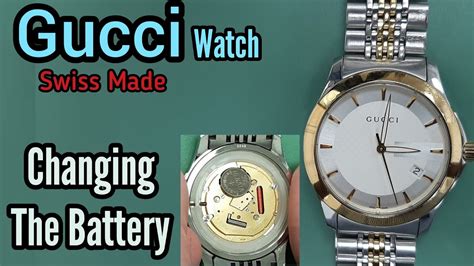 gucci 126.4 battery|Gucci watch battery replacement.